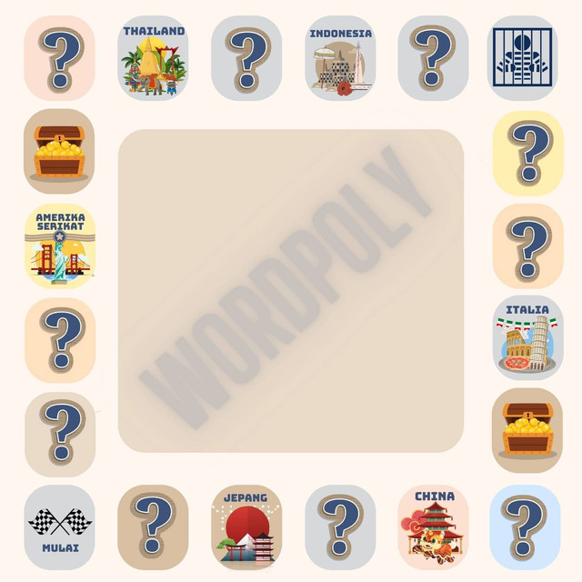 ilustrasi papan permainan Wordpoly 