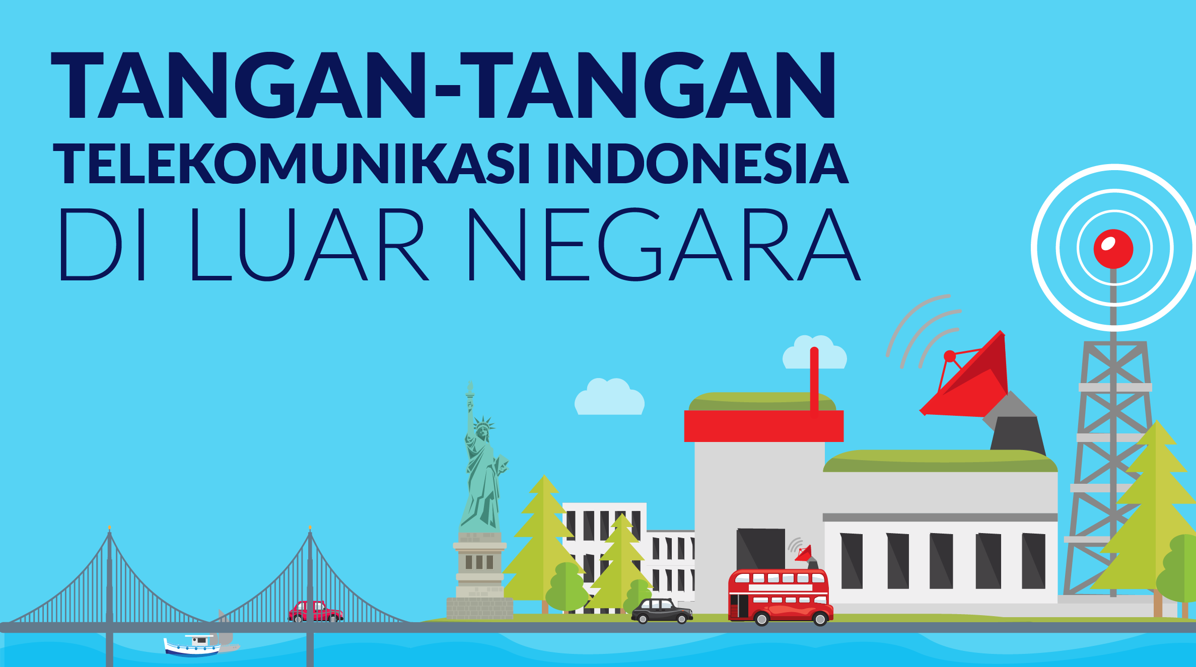 Tangan-tangan Telekomunikasi Indonesia di Luar Negeri 