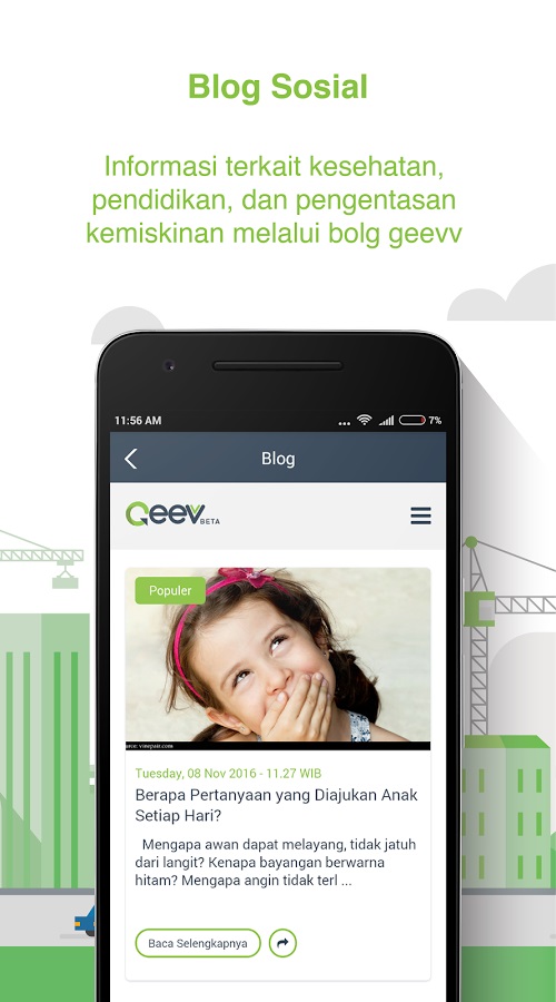 Salah satu tampilan fitur aplikasi Geevv di ponsel pintar (Foto: Geevv / play.google.com)